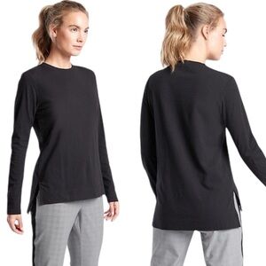 ATHLETA Organic Daily Long Sleeve in black